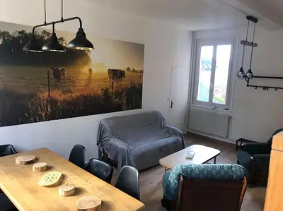 Coin salon dans l'établissement Appartement en centre ville pour 4 personnes