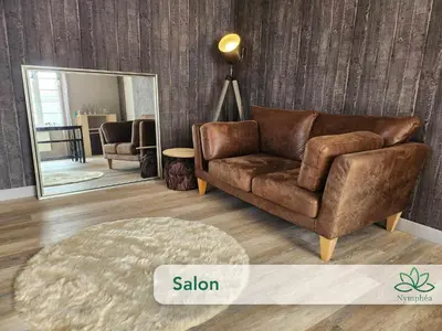 Coin salon dans l'établissement Logement cocooning 2-4 personnes avec Salle de jeux