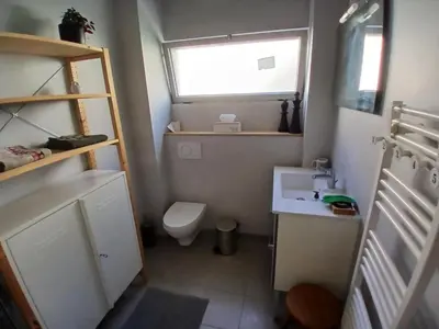 Salle de bains dans l'établissement bel appart. / résidence de standing / plein centre