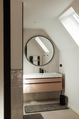 Salle de bains dans l'établissement L'Empreinte