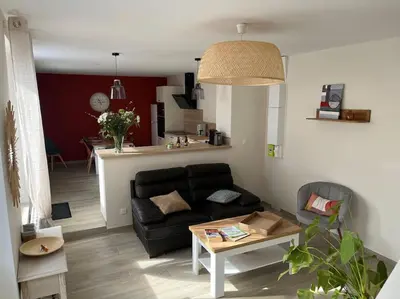 Coin salon dans l'établissement La Petite Maison