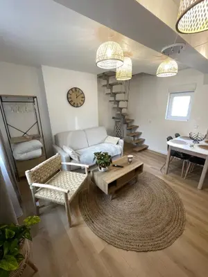 Coin salon dans l'établissement Bmco cottage