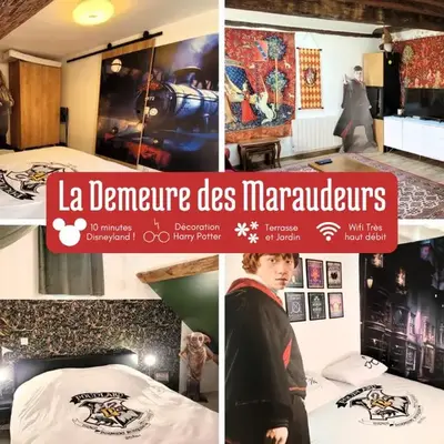 La demeure des maraudeurs -10min Disney-Jardin & BBQ