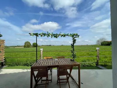 Balcon ou terrasse dans l'établissement Superbe cottage proche Disney