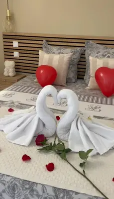 Un ou plusieurs lits dans un hébergement de l'établissement Superbe cottage proche Disney