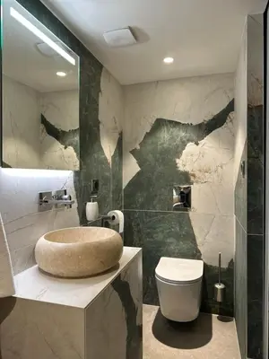 Salle de bains dans l'établissement Studio luxe dans le vignoble