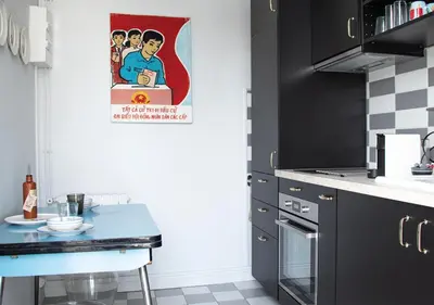 Cuisine ou kitchenette dans l'établissement Appartement de Charme - Reims Centre - Quartier du Boulingrin - Gare