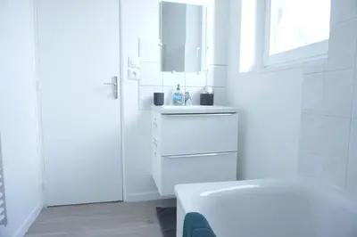 Salle de bains dans l'établissement Studio Cosy proche gare