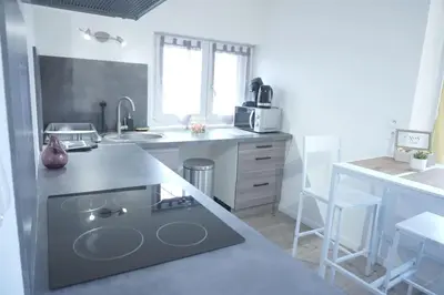 Cuisine ou kitchenette dans l'établissement Studio Cosy proche gare