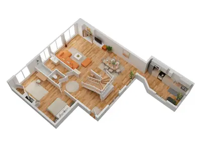 Plan de l'établissement Champagne Escapade - Grand Duplex Hyper Centre