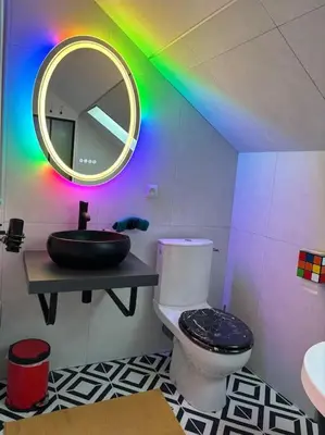 Salle de bains dans l'établissement Game Over