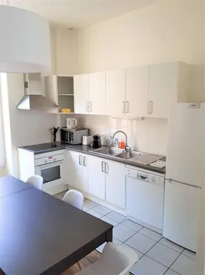 Cuisine ou kitchenette dans l'établissement Le Cours Langlet C