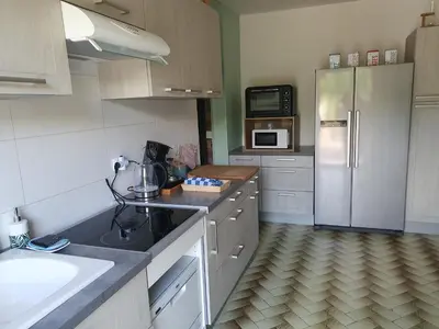 Cuisine ou kitchenette dans l'établissement La Maison du Druide