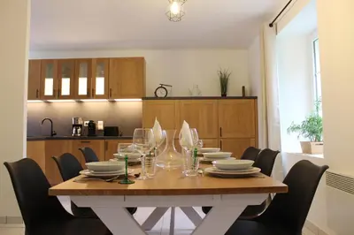 Cuisine ou kitchenette dans l'établissement Maison avec grand jardin, la Celle-sur-Morin