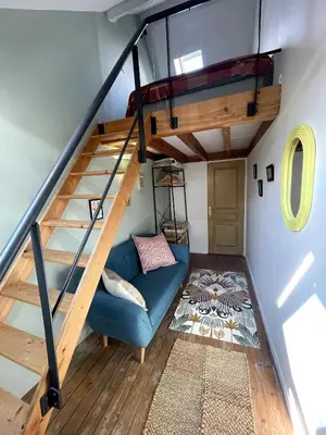 Un ou plusieurs lits dans un hébergement de l'établissement Appartement entier 3 chambres hyper centre
