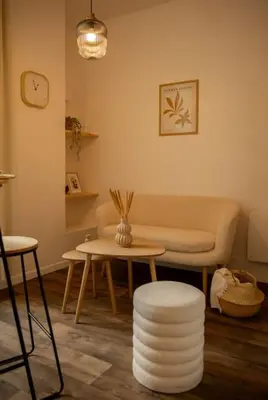 Coin salon dans l'établissement Studio la halte ducale #2