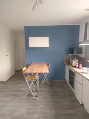 Cuisine ou kitchenette dans l'établissement Longère Cosy parking privé cuisine