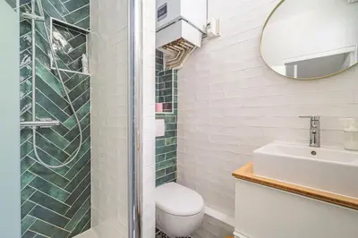 Salle de bains dans l'établissement Le Charmant Bacquenois