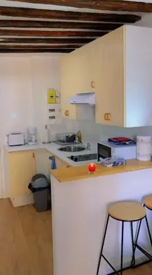 Cuisine ou kitchenette dans l'établissement Super studio coup de cœur Disney