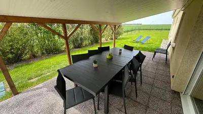 Balcon ou terrasse dans l'établissement Gite des remparts