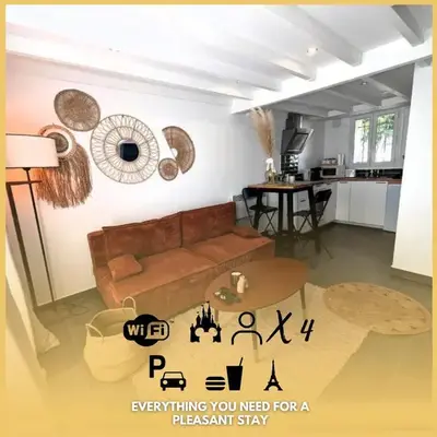 Cozy House - 15 min Disneyland - 2 Parkings - Fibre