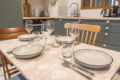 Cuisine ou kitchenette dans l'établissement Millésime Duplex, Centre de Reims