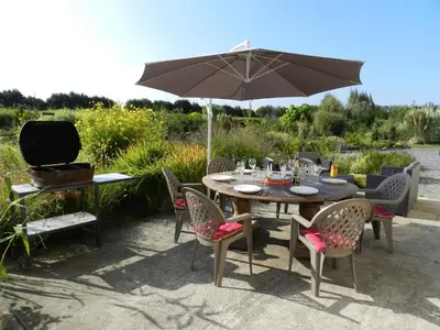 Jardin de l'établissement Gîte La Grenouillère