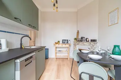 Cuisine ou kitchenette dans l'établissement Le Rendez-Vous des Promenades #Gare-Cathédrale