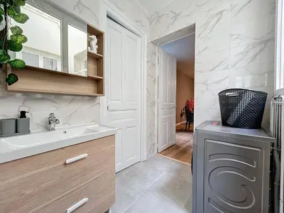 Cuisine ou kitchenette dans l'établissement Pressoir