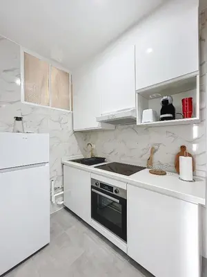 Cuisine ou kitchenette dans l'établissement Pressoir