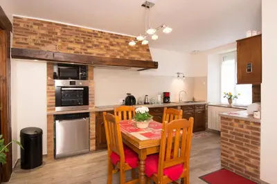 Cuisine ou kitchenette dans l'établissement Comme chez soi en Champagne