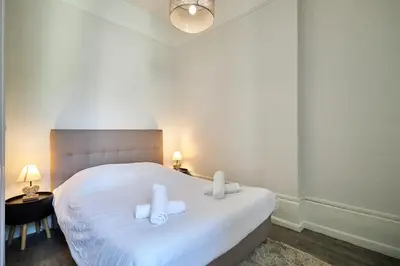 Un ou plusieurs lits dans un hébergement de l'établissement Champ Home T2 - 5 mins des Caves de Champagne