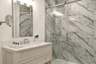 Salle de bains dans l'établissement Maison à Deux Mains