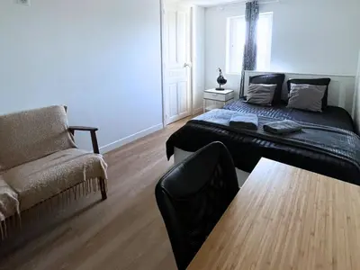 Coin salon dans l'établissement SQ Appartement - 2 Chambres - Proche Gare - Wi-Fi