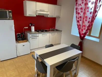 Cuisine ou kitchenette dans l'établissement Chez Chat & Chou