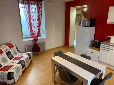 Cuisine ou kitchenette dans l'établissement Chez Chat & Chou
