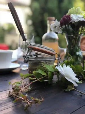 Jardin de l'établissement La suite des Chapitres en Champagne