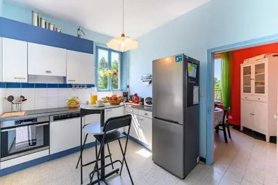 Cuisine ou kitchenette dans l'établissement L’Éclusière - Charmante maison éclusière