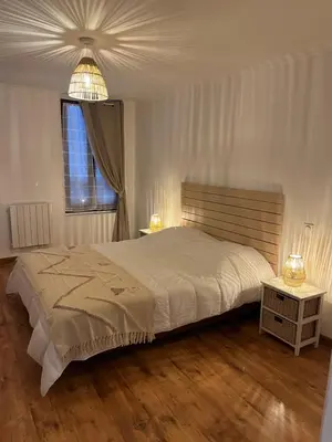 Un ou plusieurs lits dans un hébergement de l'établissement Havre de paix, centre ville de Châlons en Champagne