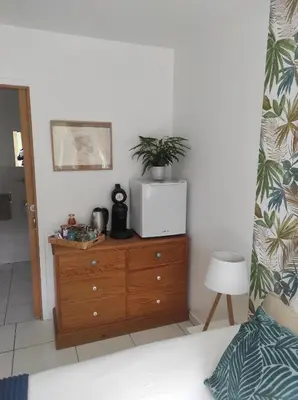 Plateau bouilloire dans l'établissement Chez Elise & JD