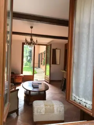 Coin salon dans l'établissement Le gîte des Francs Bourgeois