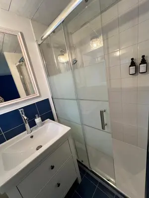 Salle de bains dans l'établissement Le gîte de L'Echappée Champenoise