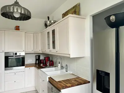 Cuisine ou kitchenette dans l'établissement Le gîte de L'Echappée Champenoise