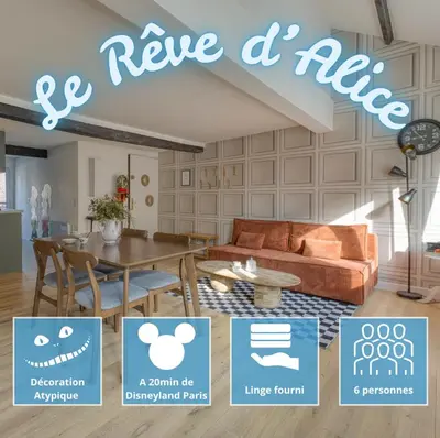 Coin salon dans l'établissement Le reve d'Alice