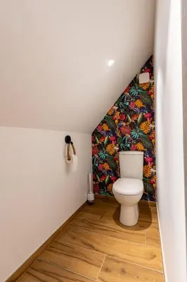 Salle de bains dans l'établissement Le Château de Manon