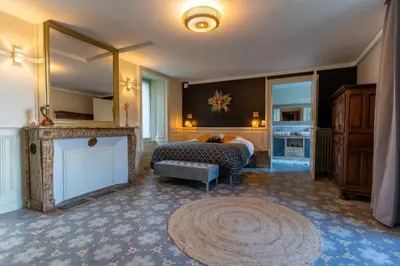 Coin salon dans l'établissement Le Château de Manon