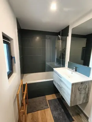 Salle de bains dans l'établissement Studio indépendant
