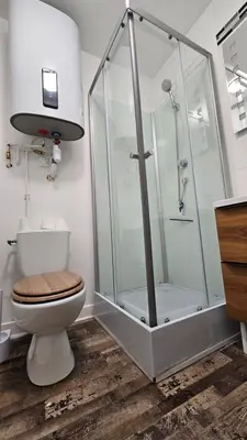 Salle de bains dans l'établissement Studio New York hypercentre Reims