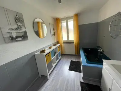 Cuisine ou kitchenette dans l'établissement Gîte la Maison de Fram