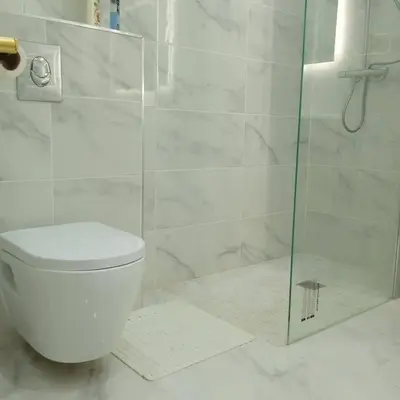 Salle de bains dans l'établissement La Maison du Cerisier